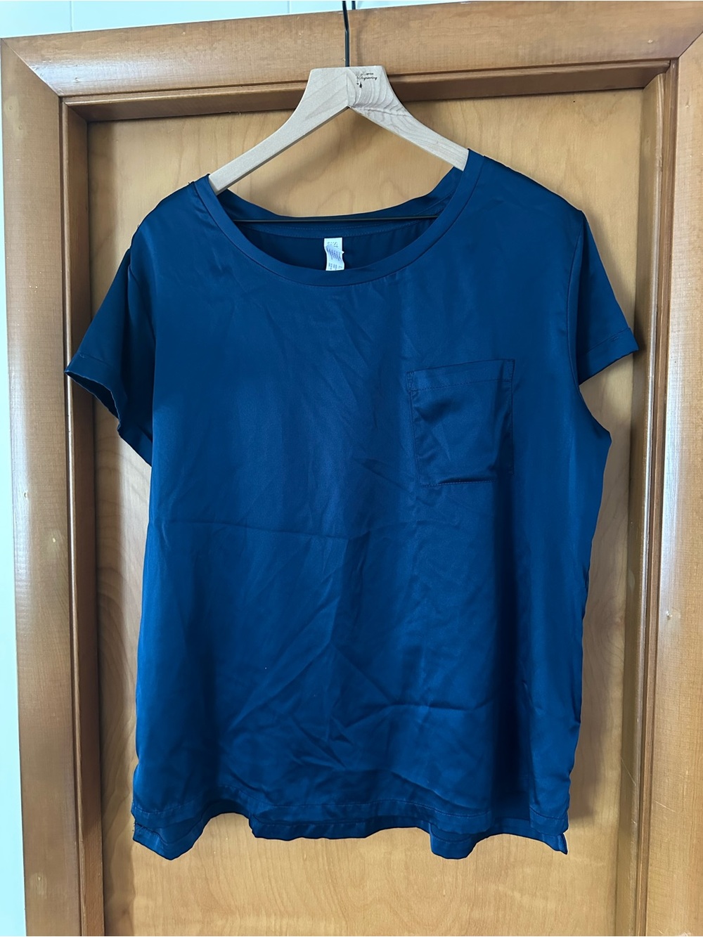 stars above Navy Short Sleeve Pocket Tee